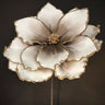 Light Garden White/Grey Foam Flower Stem 25.5" - Artificial Flowering Plants Silk