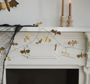 Winged Bat Garland 72"