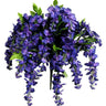 GSC Wisteria Hanging Bush Purple - Artificial Flowering Plants Silk