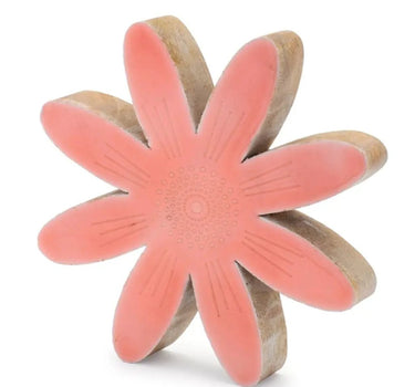 Melrose Wood Flower (2 Sizes) 5.5"H, 7.5"H - Figurines Merchandise