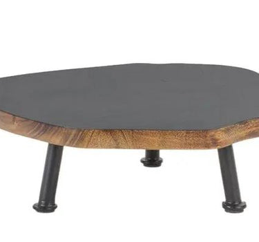 Melrose Wood/Iron Pedestal Riser (3 Sizes) - Uncategorized Merchandise