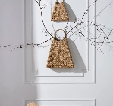 Woven Wall Basket Small 7.5" x 3.5" x 10"