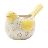 Napco Yellow-White Floral Bird Planter 7"L x 3.25"H - Planters Merchandise