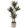 Allstate Yucca Plant in Cement Pot 31" - Artificial Non-Flowering Plants Silk